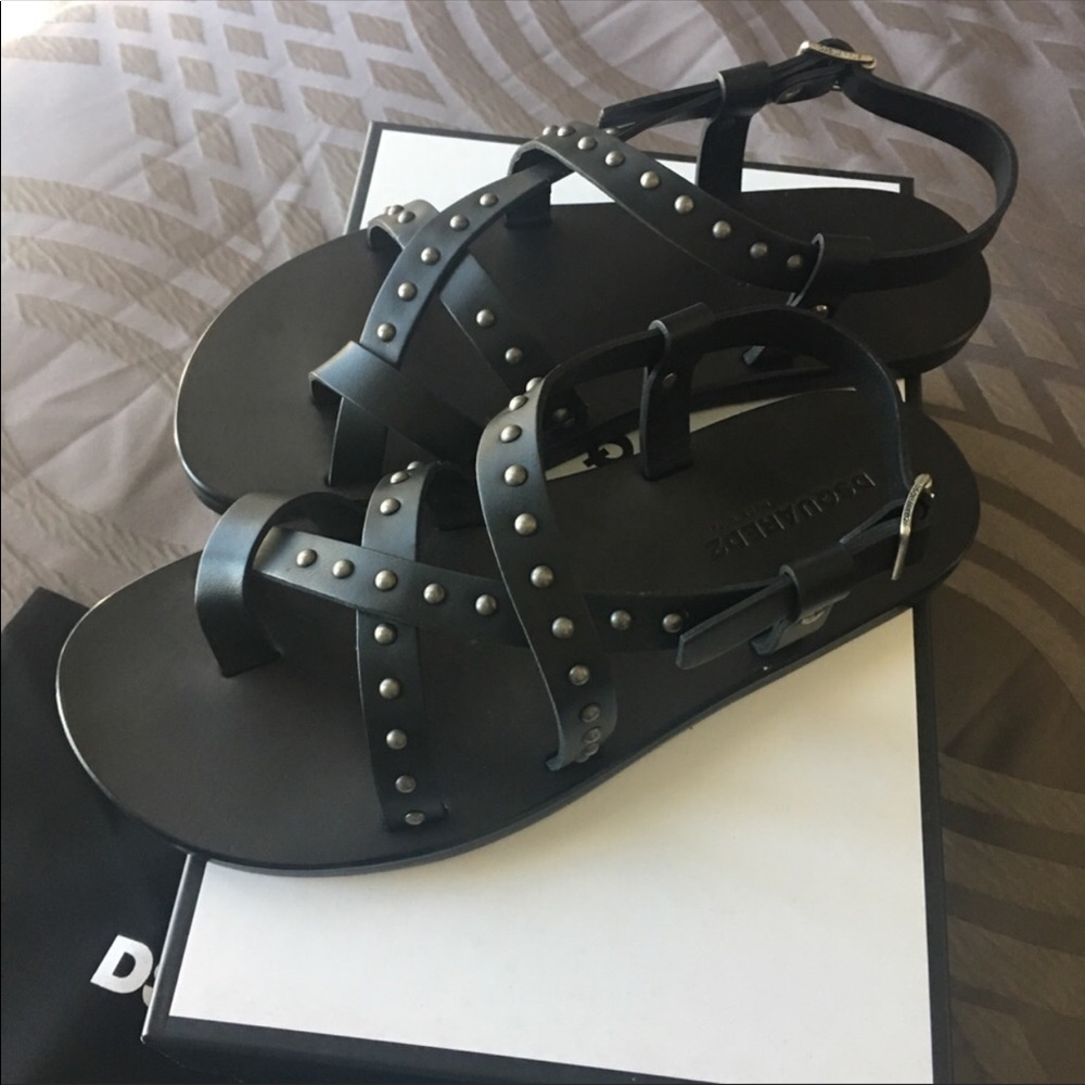 DSQAURED JESUS ON THE BEACH SANDALS - Picture 3 of 7